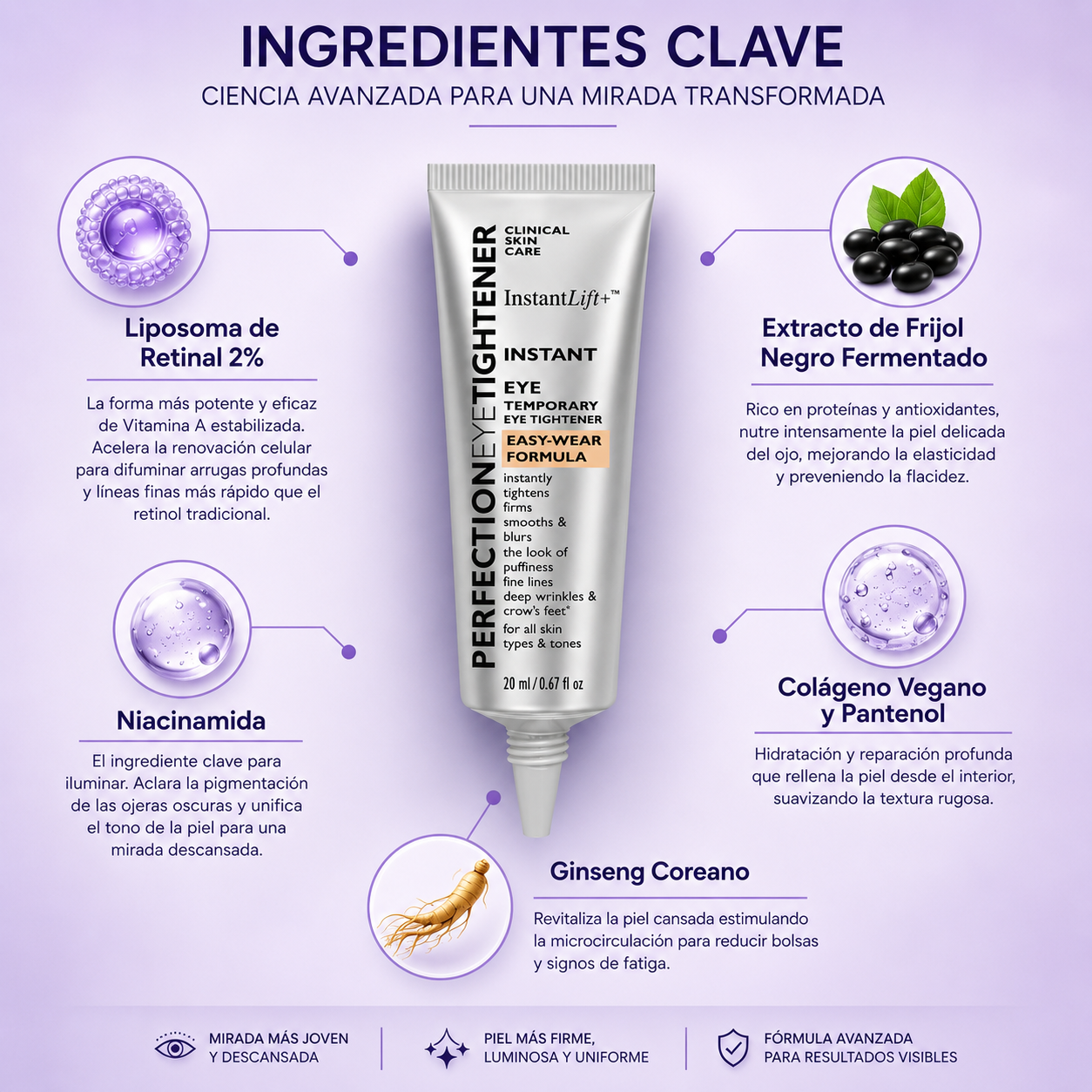 InstantLift+™ – Gel Tensor Rejuvenecedor para Ojos
