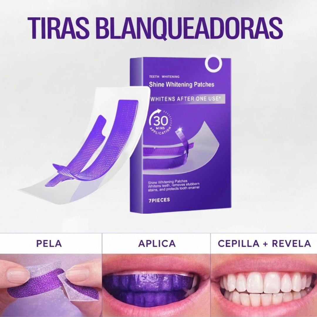 Tiras Blanqueadoras para Dientes – Sonrisa Más Blanca al Instante